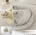 Plush dog bed for small pets