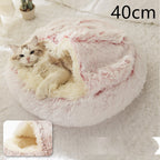 Plush dog bed cozy sleeping area
