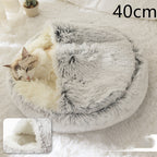 Plush dog bed cozy sleeping area