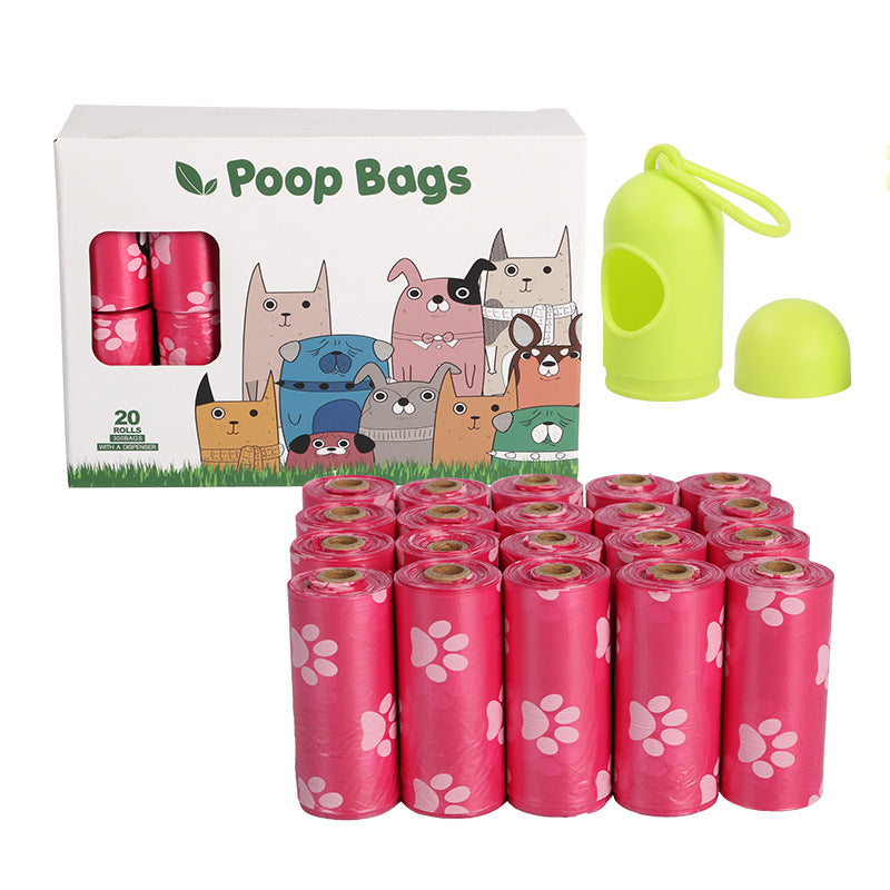 Dog poop bags portable pet waste bags