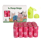 Dog poop bags portable pet waste bags