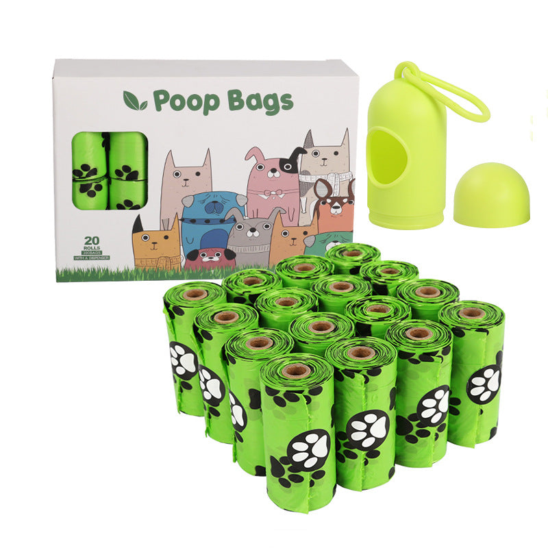 Dog poop bags for convenient cleanup