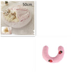 Plush dog bed cozy sleeping area