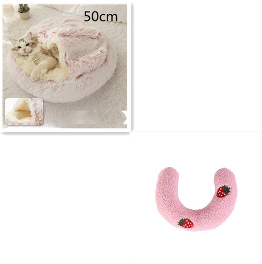 Plush dog bed cozy sleeping area