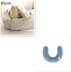 Plush dog bed for winter use
