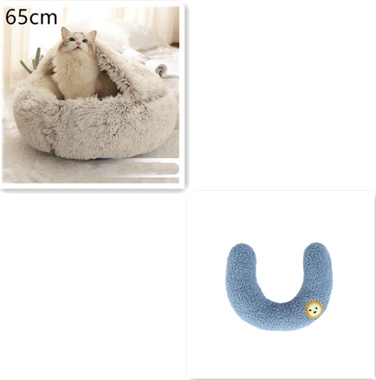Plush dog bed for winter use