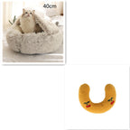 Plush dog bed for dogs and cats