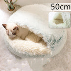 Plush dog bed cozy sleeping area