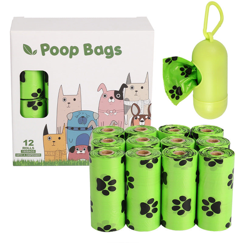 Dog poop bags for convenient cleanup