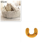 Plush dog bed round warm design