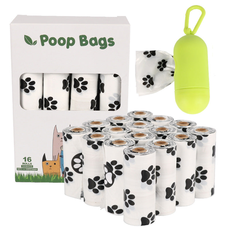 Dog poop bags for outdoor use