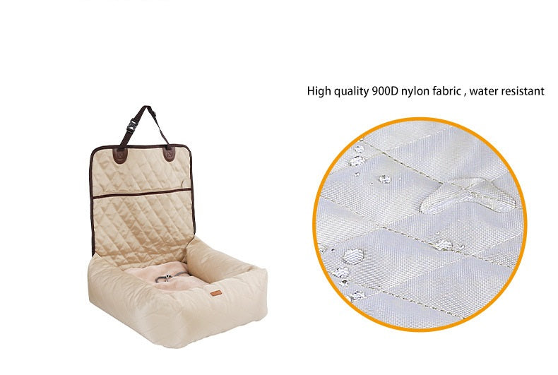Dog car seat bed for dogs in the car