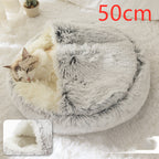 Plush dog bed cozy sleeping area