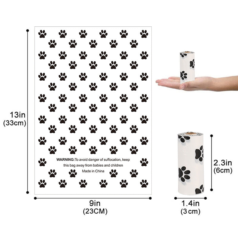 Dog poop bags for outdoor use