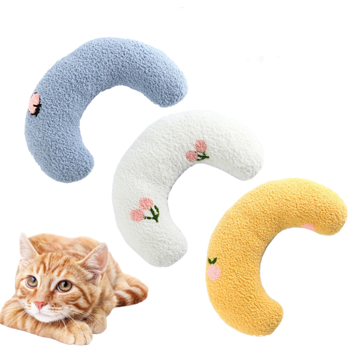 U-shaped pet pillow for kittens