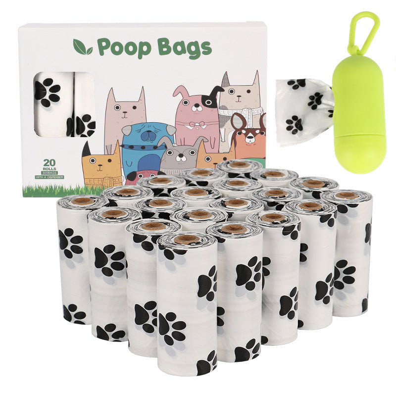 Dog poop bags for outdoor use