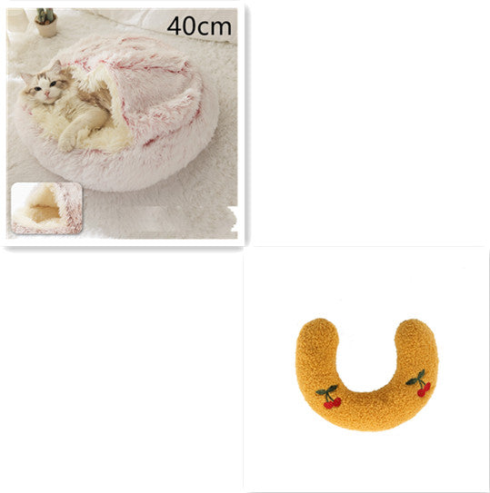 Plush dog bed cozy sleeping area