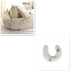 Plush dog bed for dogs and cats
