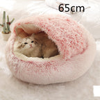 Plush dog bed cozy sleeping area