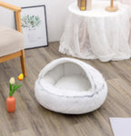 Plush dog bed for winter use