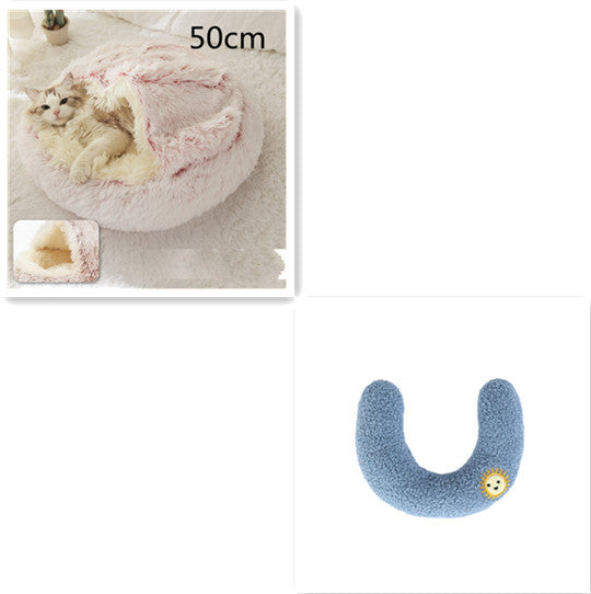 Plush dog bed cozy sleeping area