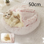 Plush dog bed cozy sleeping area