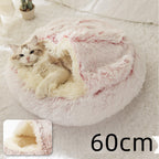 Plush dog bed cozy sleeping area