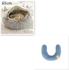 Plush dog bed cozy sleeping area