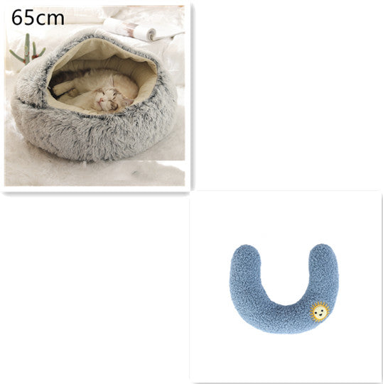 Plush dog bed cozy sleeping area