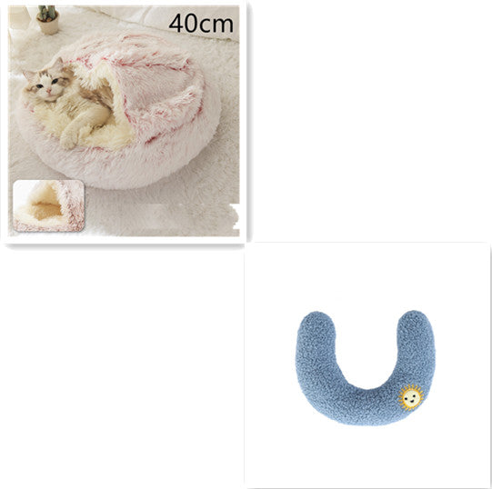 Plush dog bed cozy sleeping area