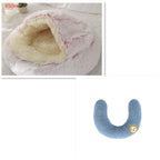 Plush dog bed cozy sleeping area