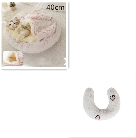 Plush dog bed cozy sleeping area