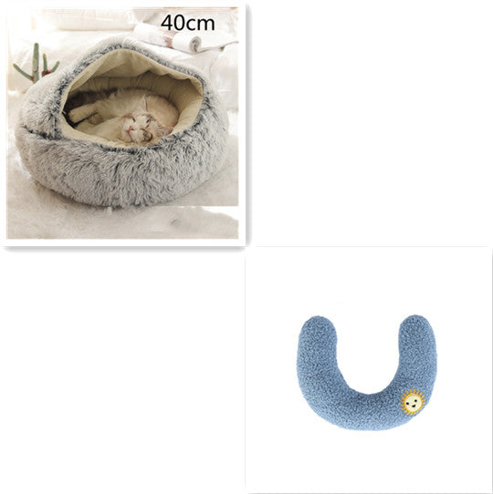 Plush dog bed long plush surface