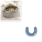 Plush dog bed long plush surface