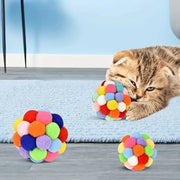 Colorful Cat Plush Balls