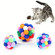 Colorful Cat Plush Balls