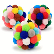 Colorful Cat Plush Balls