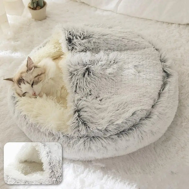 2-in-1 Plush Pet Cave