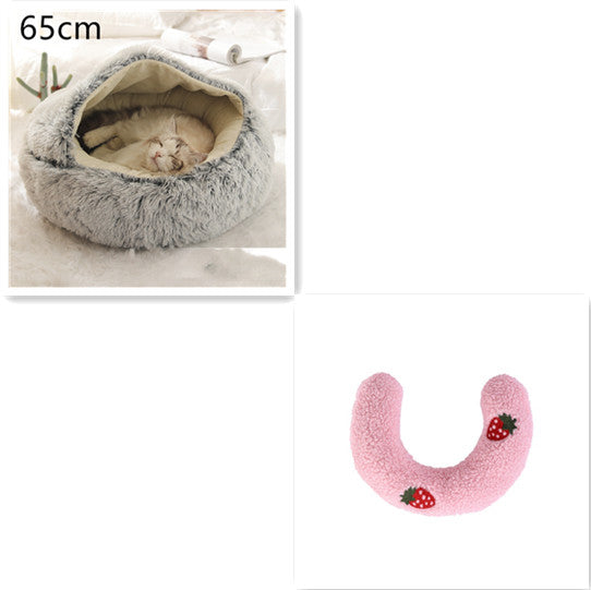 Plush dog bed cozy sleeping area