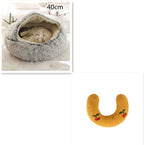 Plush dog bed long plush surface