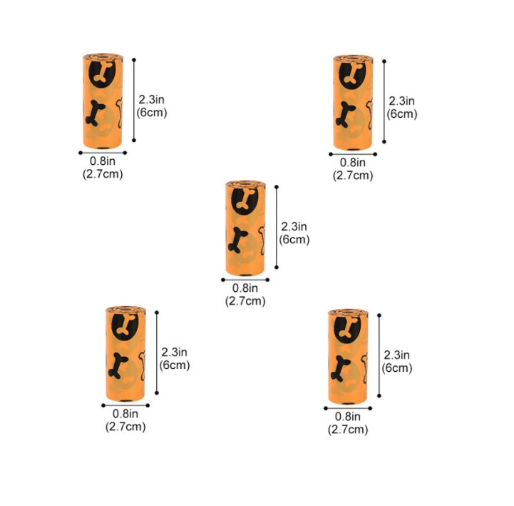 Dog poop bags for outdoor use