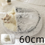 Plush dog bed cozy sleeping area