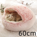 Plush dog bed cozy sleeping area