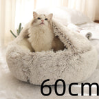 Plush dog bed for dogs and cats