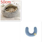 Plush dog bed cozy sleeping area