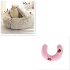 Plush dog bed for dogs and cats